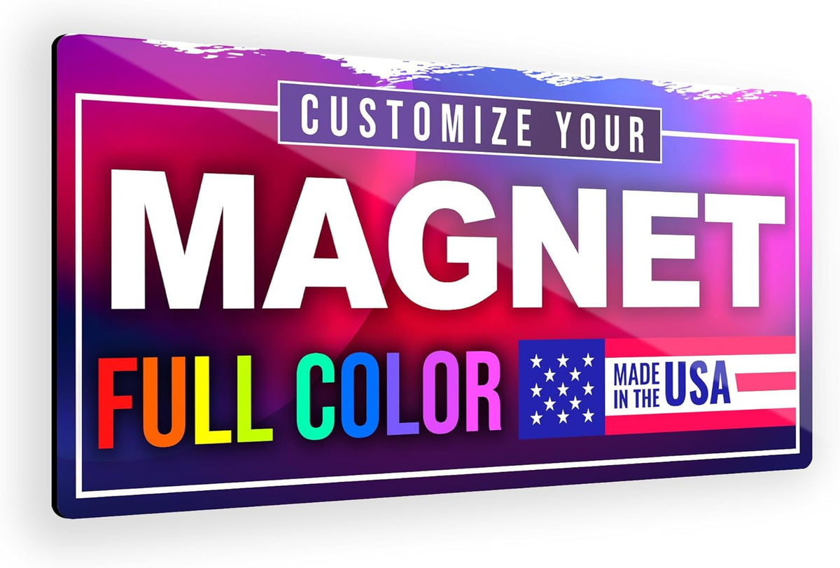 12"x24" Custom Magnet Signs in Full Color for Business and Advertising, 30 mil Customized Vinyl Car