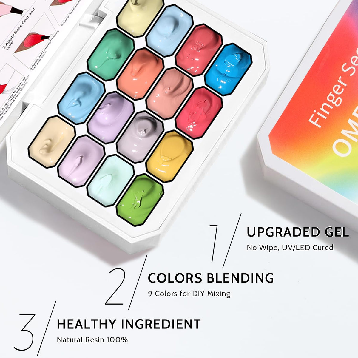 Sponge Pat Paint Nail Gel, Ombre Nails Gradient Gel Nail Blush Blooming Aura Nails Drawing Stripper