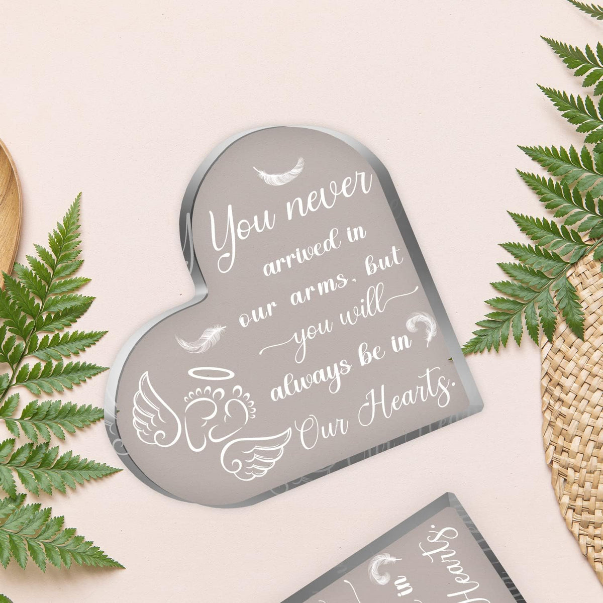 Miscarriage Gifts for Mothers, Acrylic Heart Paperweight Keepsake, Infant Loss Sympathy Gift, Loss