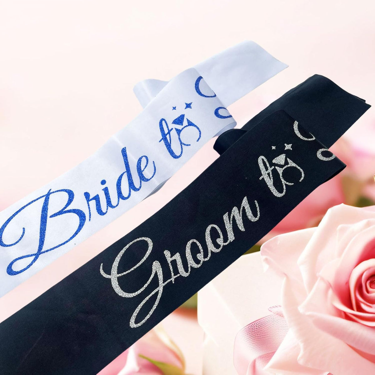 Bride Sash Bachelorette Party Bride and Groom to Be Sash for Bridal Shower Wedding Hen Party