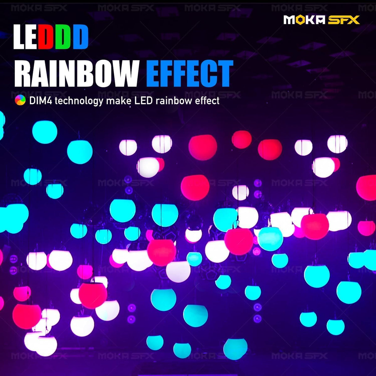 3D LED Light Lifting System DMX RGB LED Light Lift Ball Wave Effect Winch Colorful Kinetic Stage