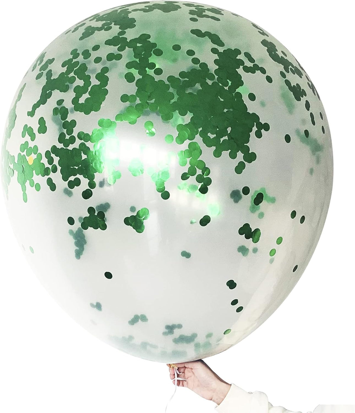 36 inch Giant Green Confetti Balloons Jumbo Large Round Balloon for Wedding Party Festival