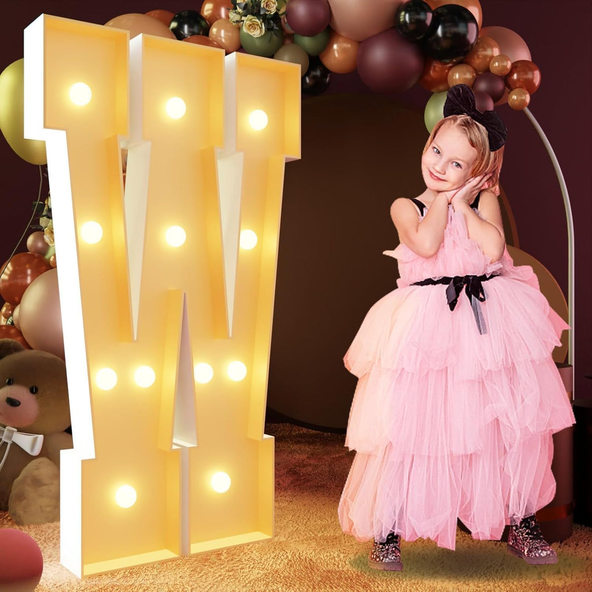 imprsv 4FT Marquee Letters Large Light Up Letters for Birthday Party Decor Wedding Decorations