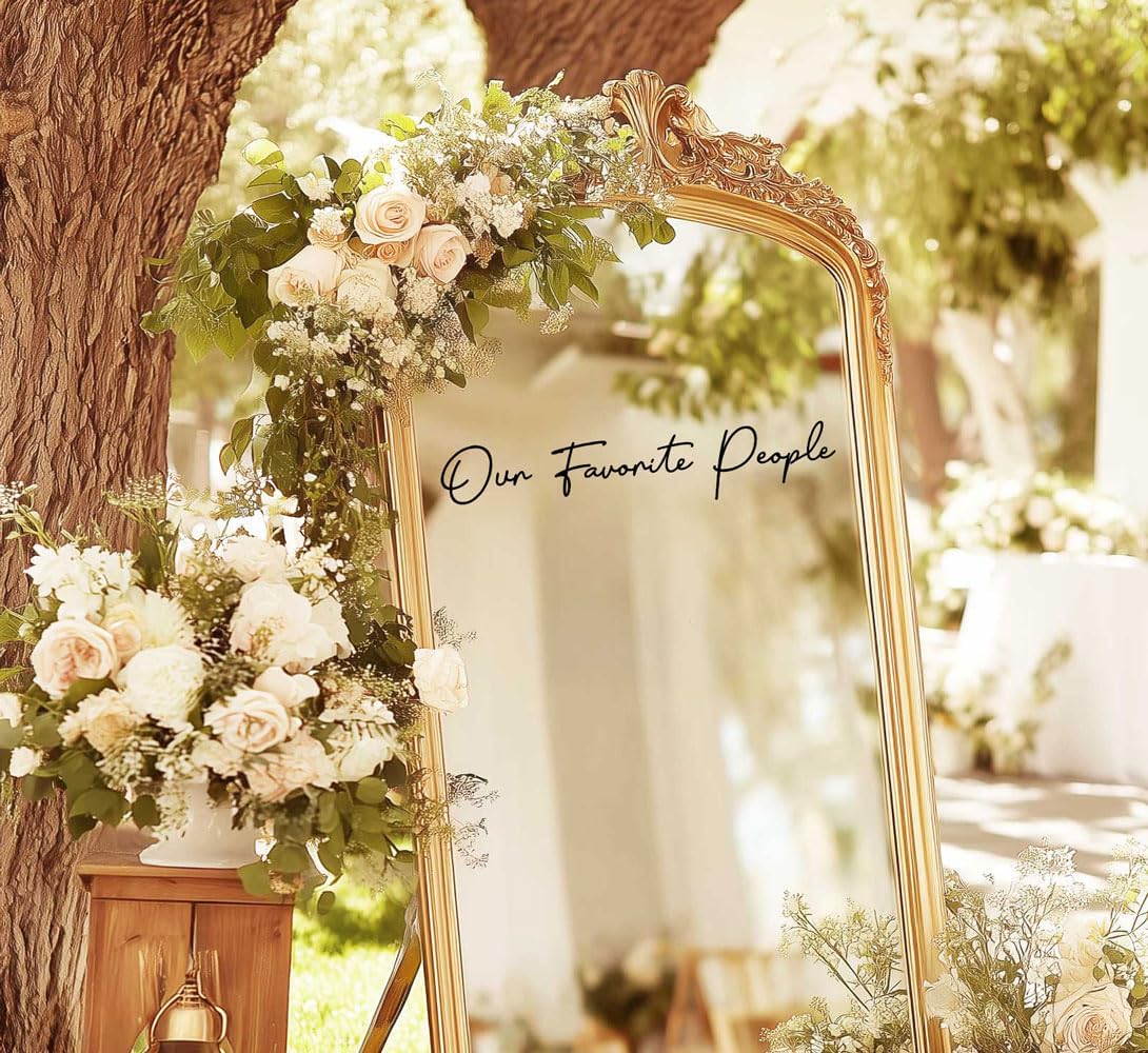 Our Favorite People Seating Chart Decal Wedding Seating Chart Header Decal for Mirror Our Favorite