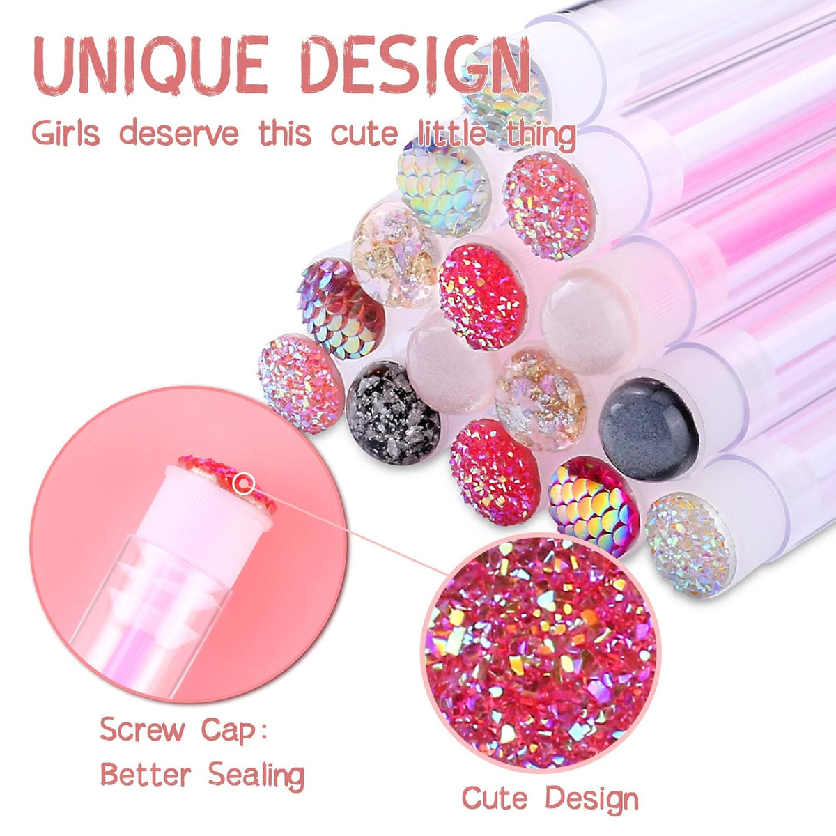 20 Pieces Eyelashes Brush Container Disposable Mascara Bruush Wand Case Lash Spoolies Tube Spoolie