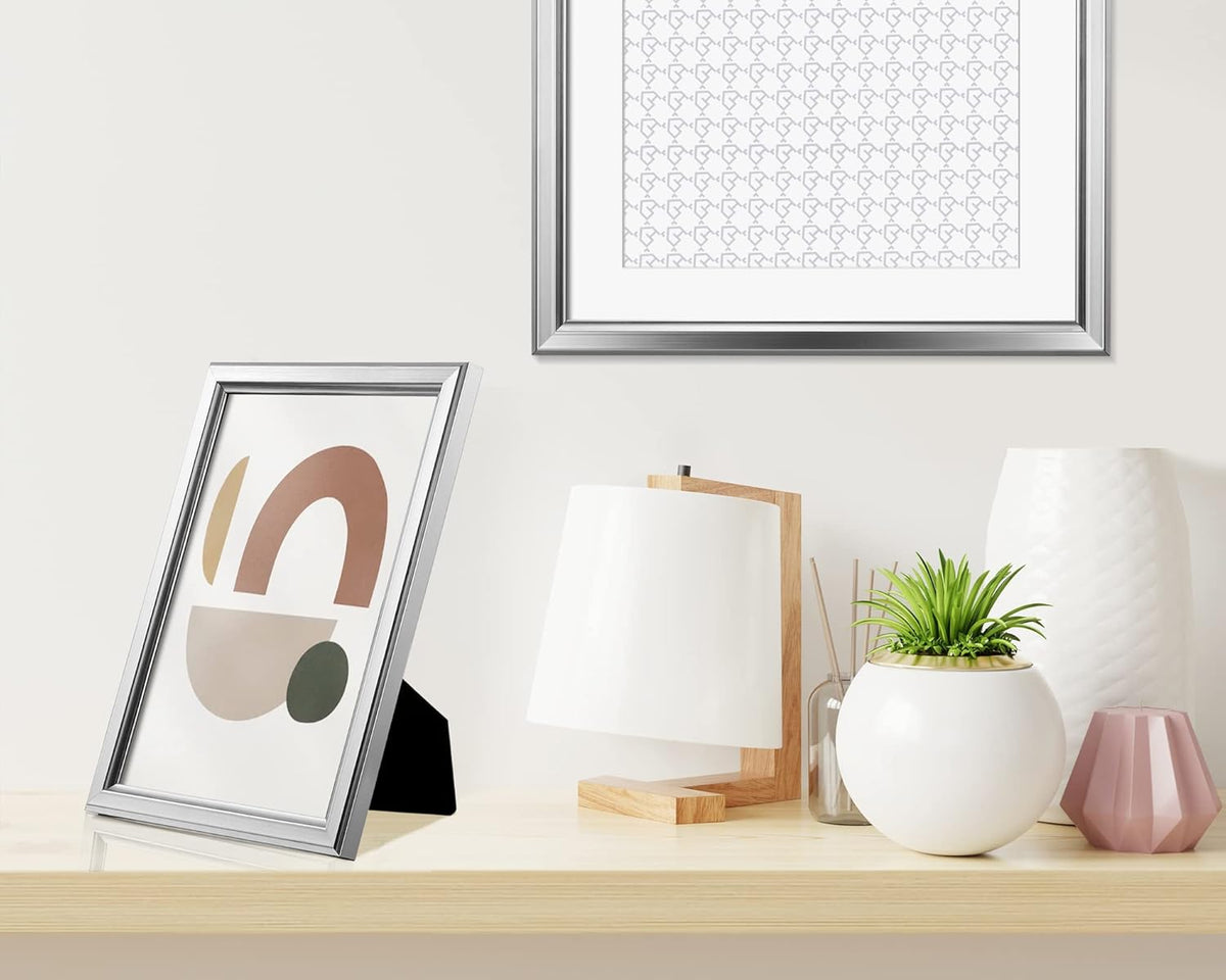 LaVie Home 4x6 Picture Frames (12 Pack, Silver) Simple Designed Photo Frame with High Definition