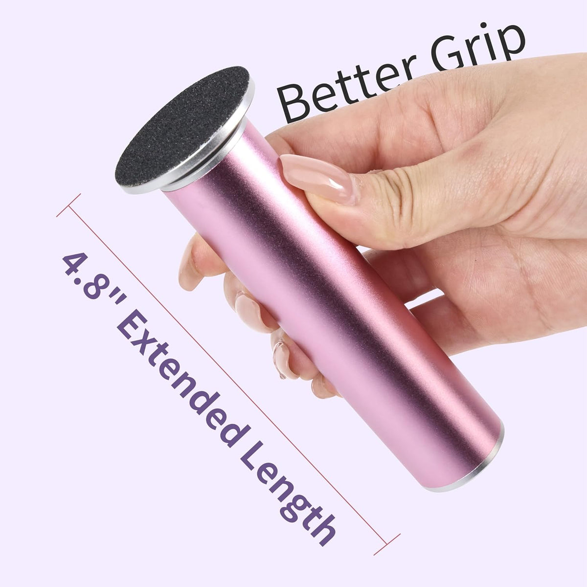 Electric Foot Callus Remover with 120pcs Sandpaper Discs(3 Sizes), Professional 800RPM Aluminum 4.8