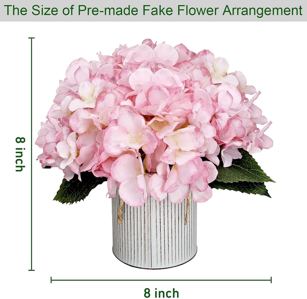 Flower Table Centerpieces - Set of 6 Floral Arrangement Artificial Wedding Hydrangeas Floral