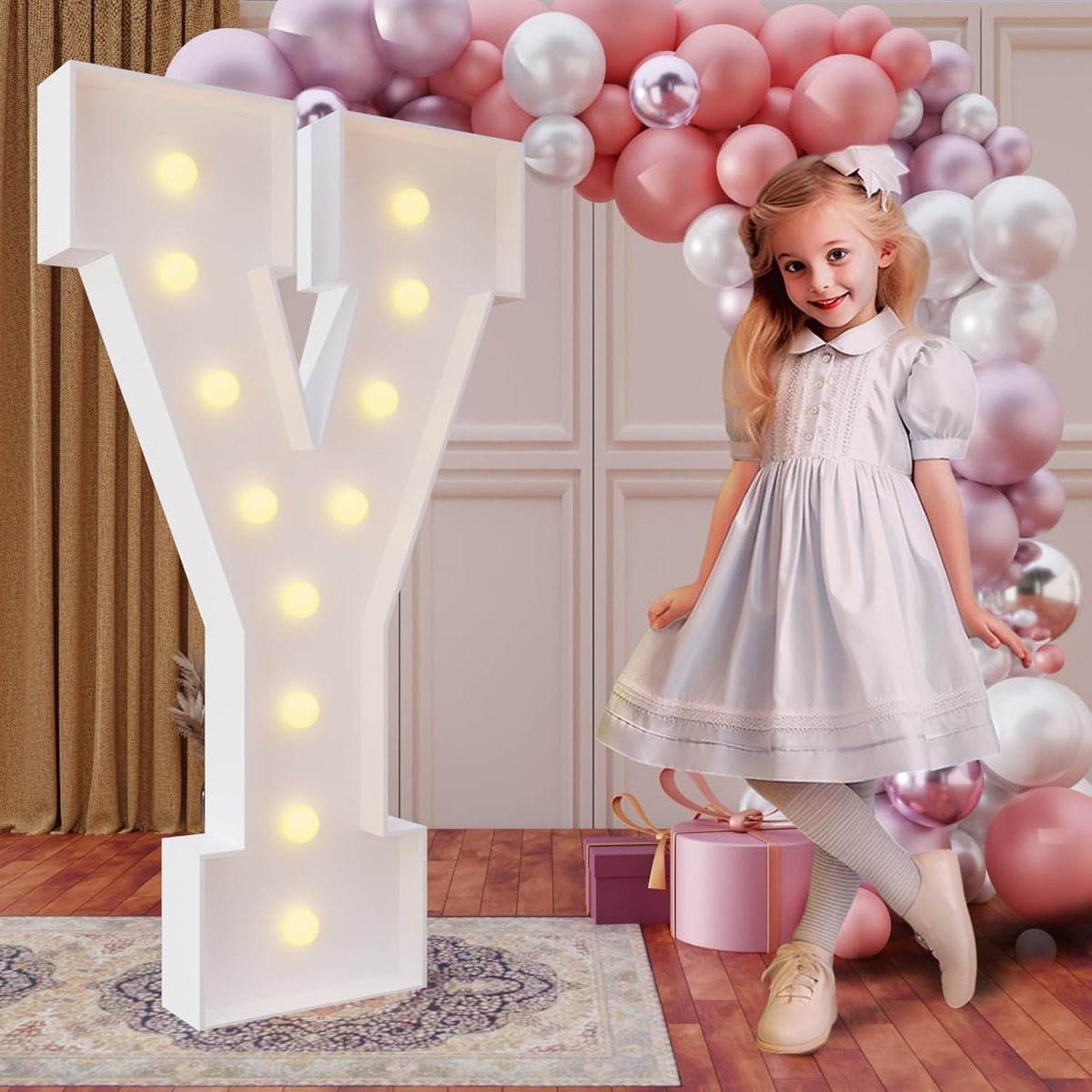 imprsv 4FT Marquee Light Up Letters for Birthday Party Decorations Marquee Letters for Marry Me