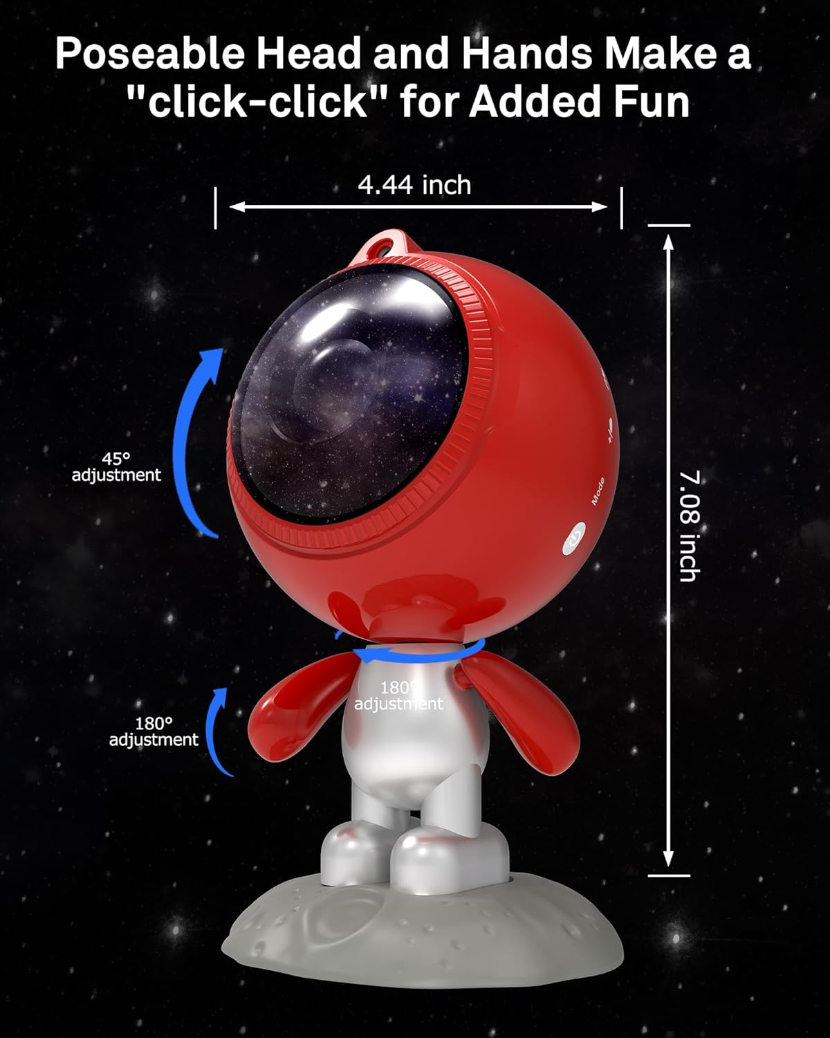 AIRIVO Astronaut Galaxy Projector, Star Projector for Bedroom, Robot Galaxy Projector Night Light