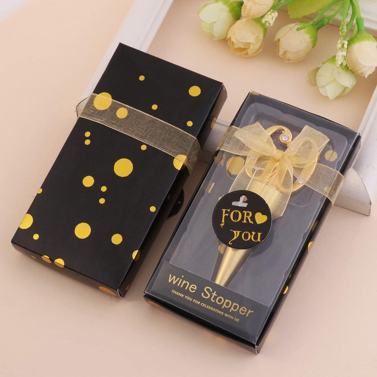 24 Pack 60 Birthday For Guests Wine Cork Beer Wine Cork champagne Bottle With Gift Box For Wedding