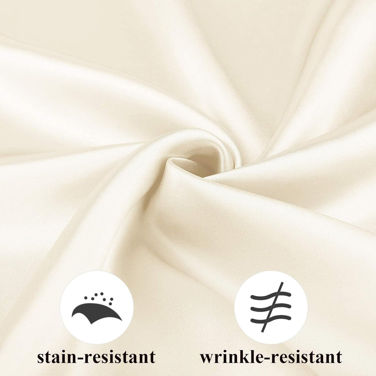 Aneco 24 Pieces Satin Napkin Square 20 x 20 Inches Dinner Napkins Weddings Party Napkin Soft Table
