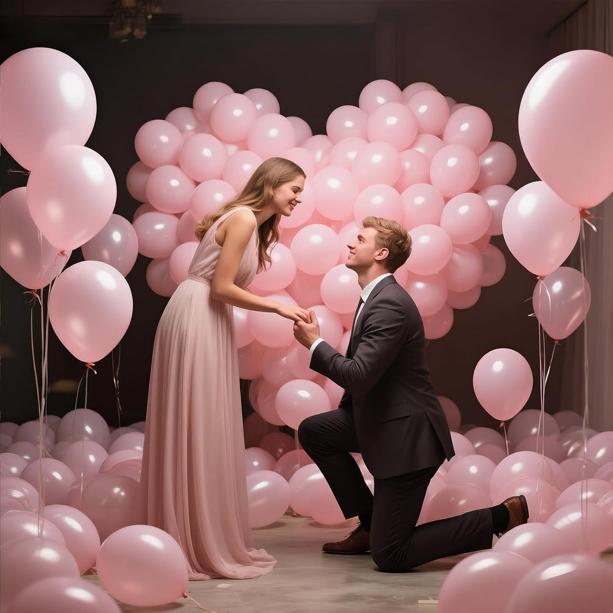 KAWKALSH Light Pink Balloon 12 Inch, 110pcs Latex Party Balloons Helium Bright Color for Birthday