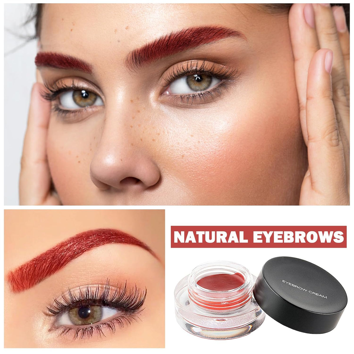 Eyebrow Pomade Cream,Brow Pomade Gel Naturally Long Lasting Waterproof,Delicate and Smooth Eye Brow