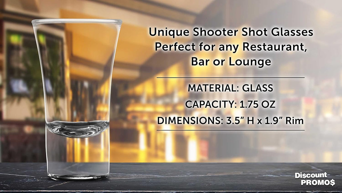 DISCOUNT PROMOS 2 oz. Lord Shooter Etched Shot Glasses, 10 pack, 21st Birthday Party, Lounge