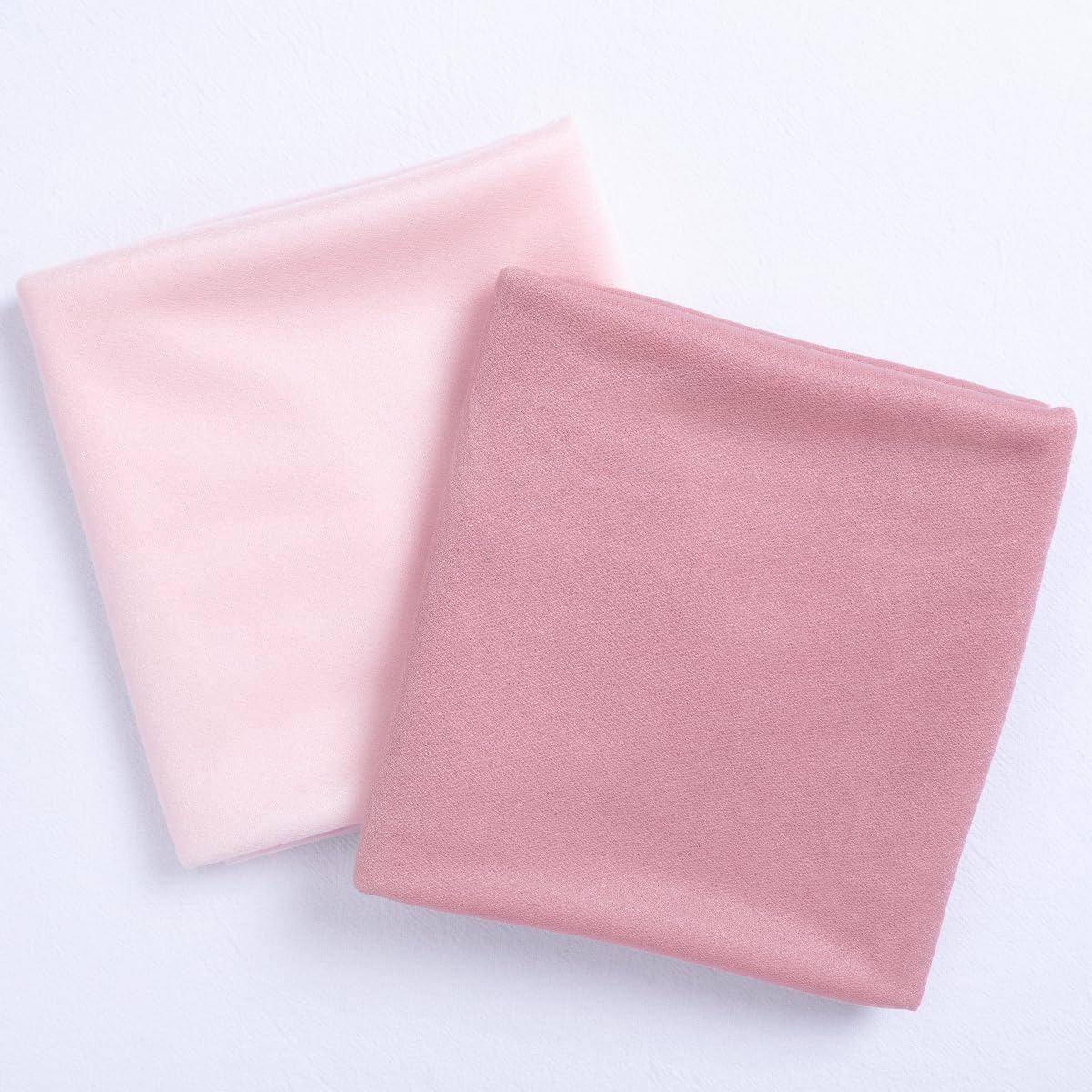 Socomi Wedding Arch Draping Fabric 29" x 20Ft 2 Panels Dusty Rose and Blush Pink Sheer Outdoor