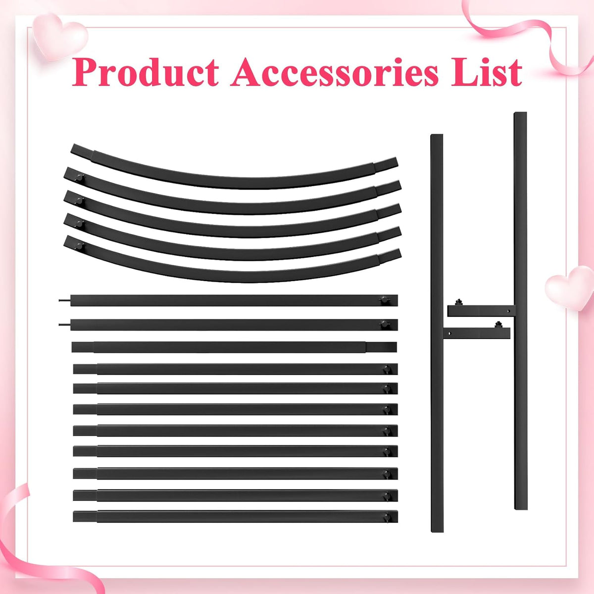 Wokceer Wedding Arch Backdrop Stand 8 FT Metal Backdrop Arch Stand for Wedding Ceremony Birthday