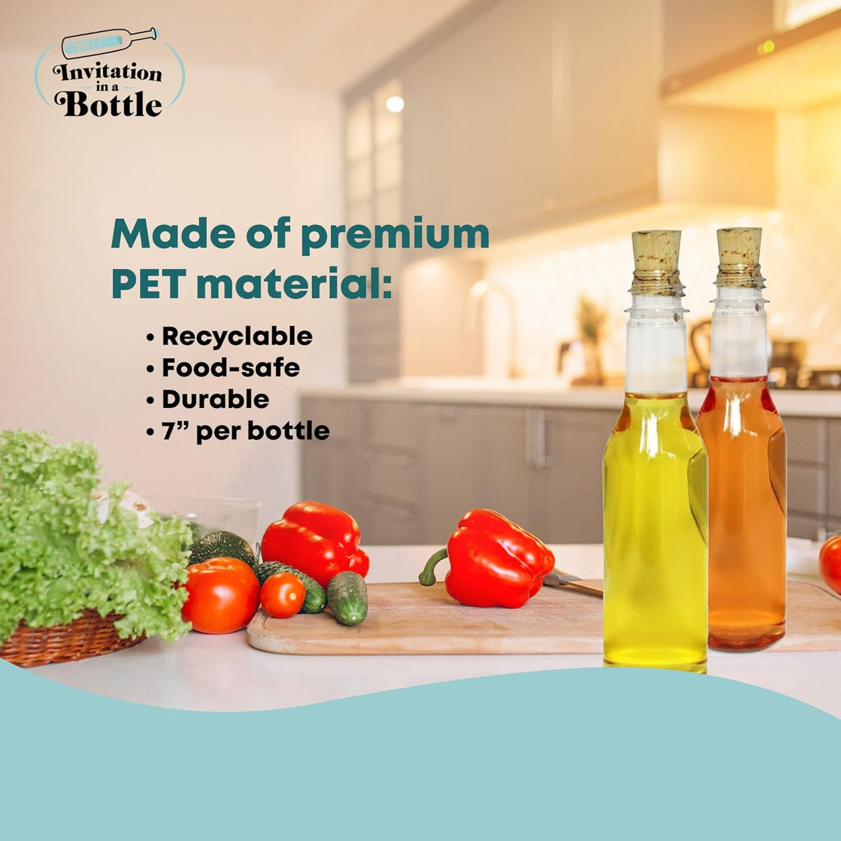 Plastic Bottles & Corks Set (20) - Clear PET Plastic Potion Bottles with Cork - Small Bottles with