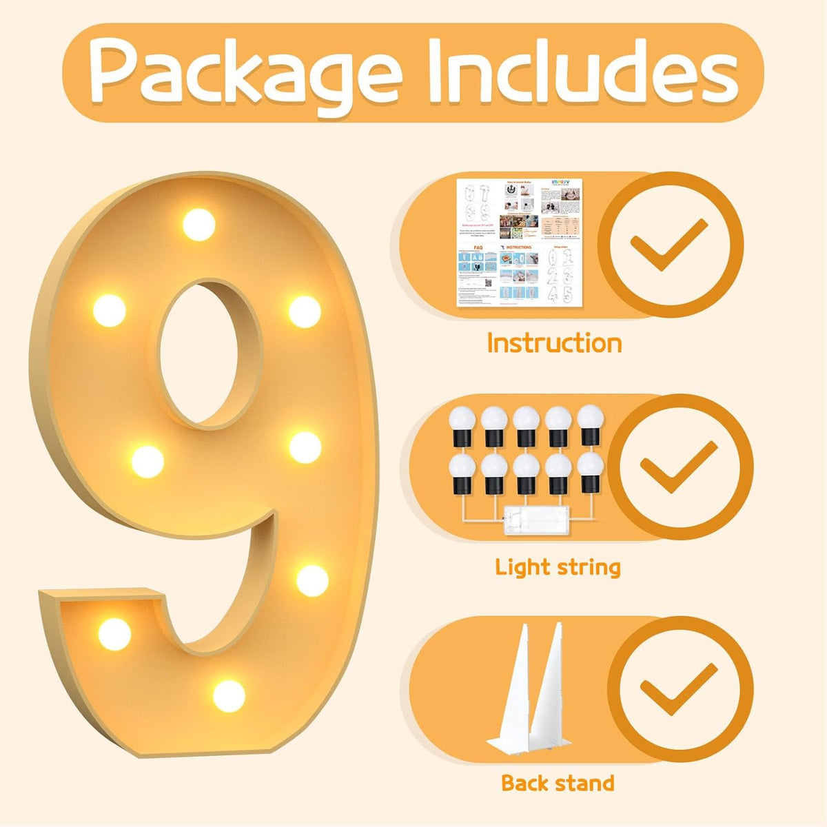 Marquee Numbers 3 Feet Tall Large Light Up Numbers 9th 90th On Cloud 9 Birthday Decorations Girl