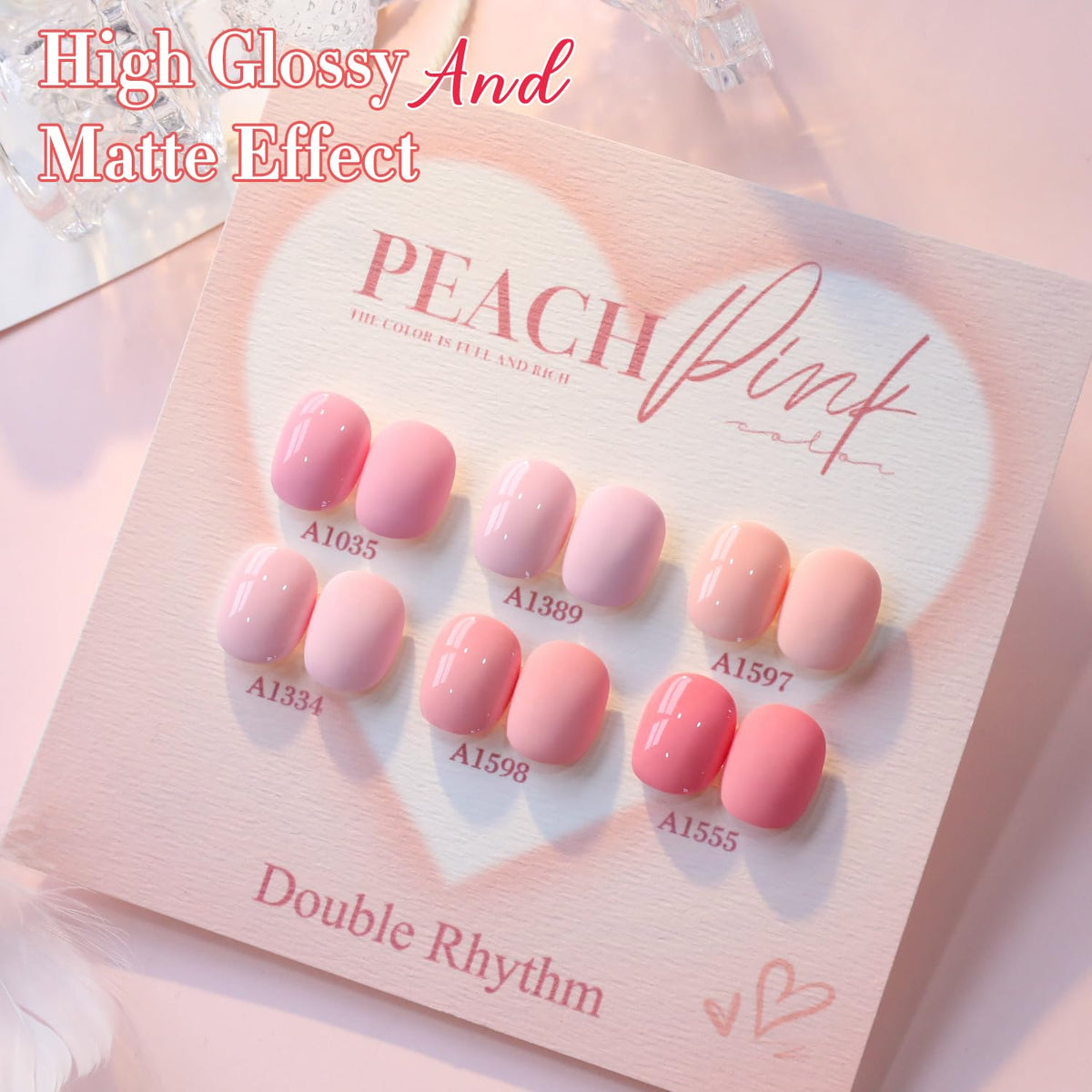 Double Rhythm 6 Pcs 15 ML Gel Polish Set Same Color Same Bottle Soak Off Gel Polish Kit Nail Art