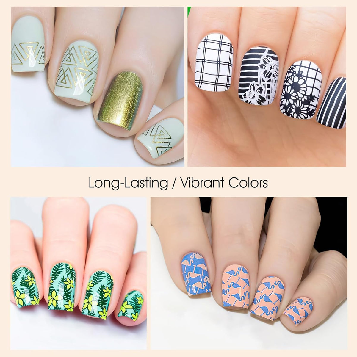 8 Colors Nail Stamping Polish Gels for Nail Stamp Print Polish Stamper DIY Nail Art Stamping