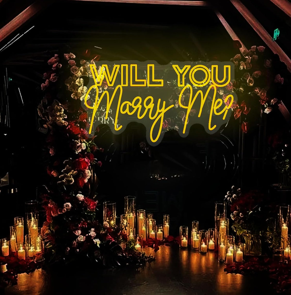 WILL YOU Marry Me? Neon Sign Custom Large Wedding Engagement Party Backdrop LED Neon Light Signs