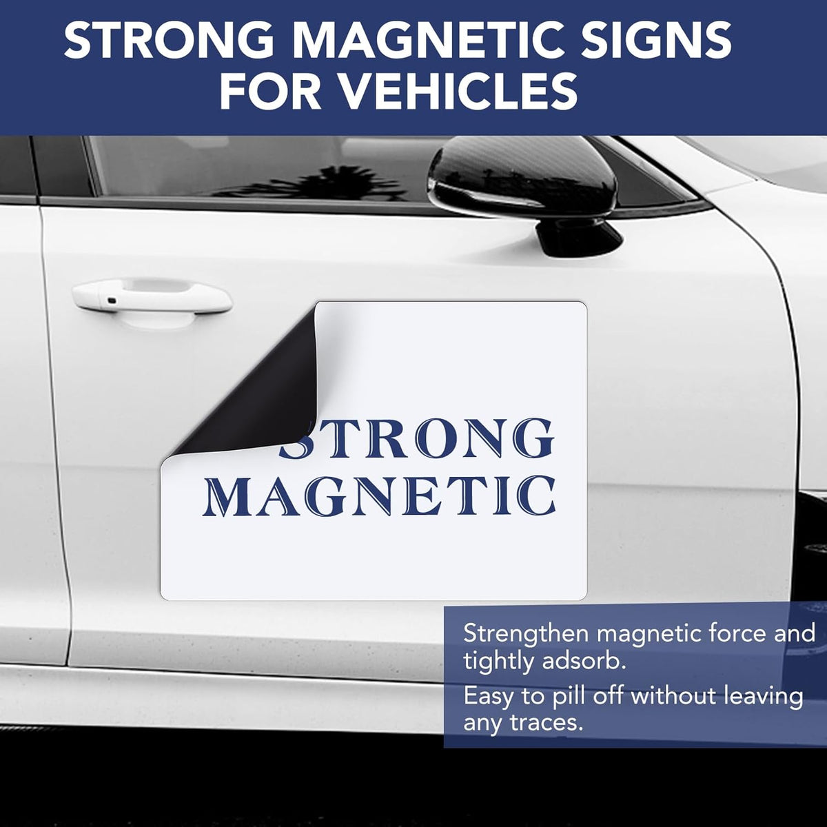 DIYMAG 2Pcs Blank Car Magnets,24x17 Inch Car Door Magnets Set Signs Rounded Corners Flexible
