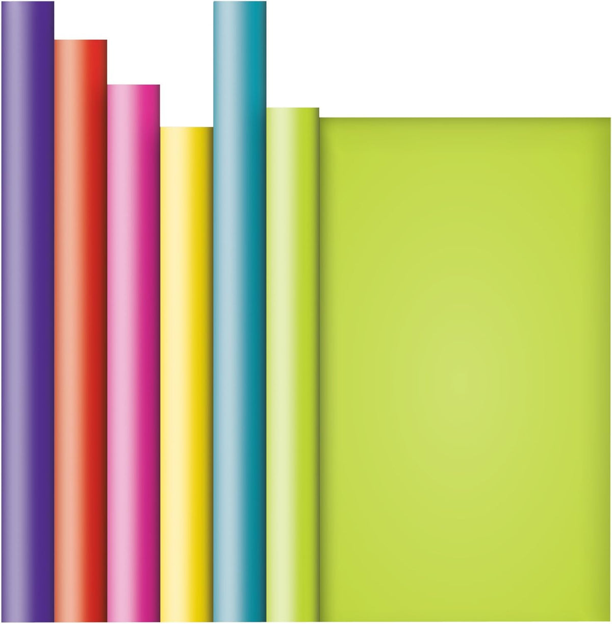 Jillson Roberts 6 Roll-Count All-Occasion Solid Color Gift Wrap Available in 10 Different