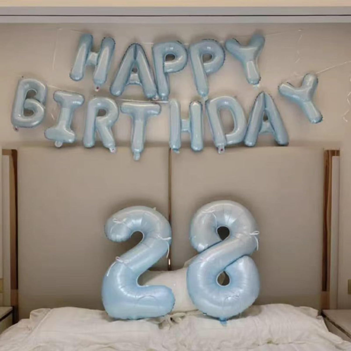 40 Inch Light Blue Number 0 Balloon Foil Balloons 0 for Kids Birthday Party Large Self Inflating