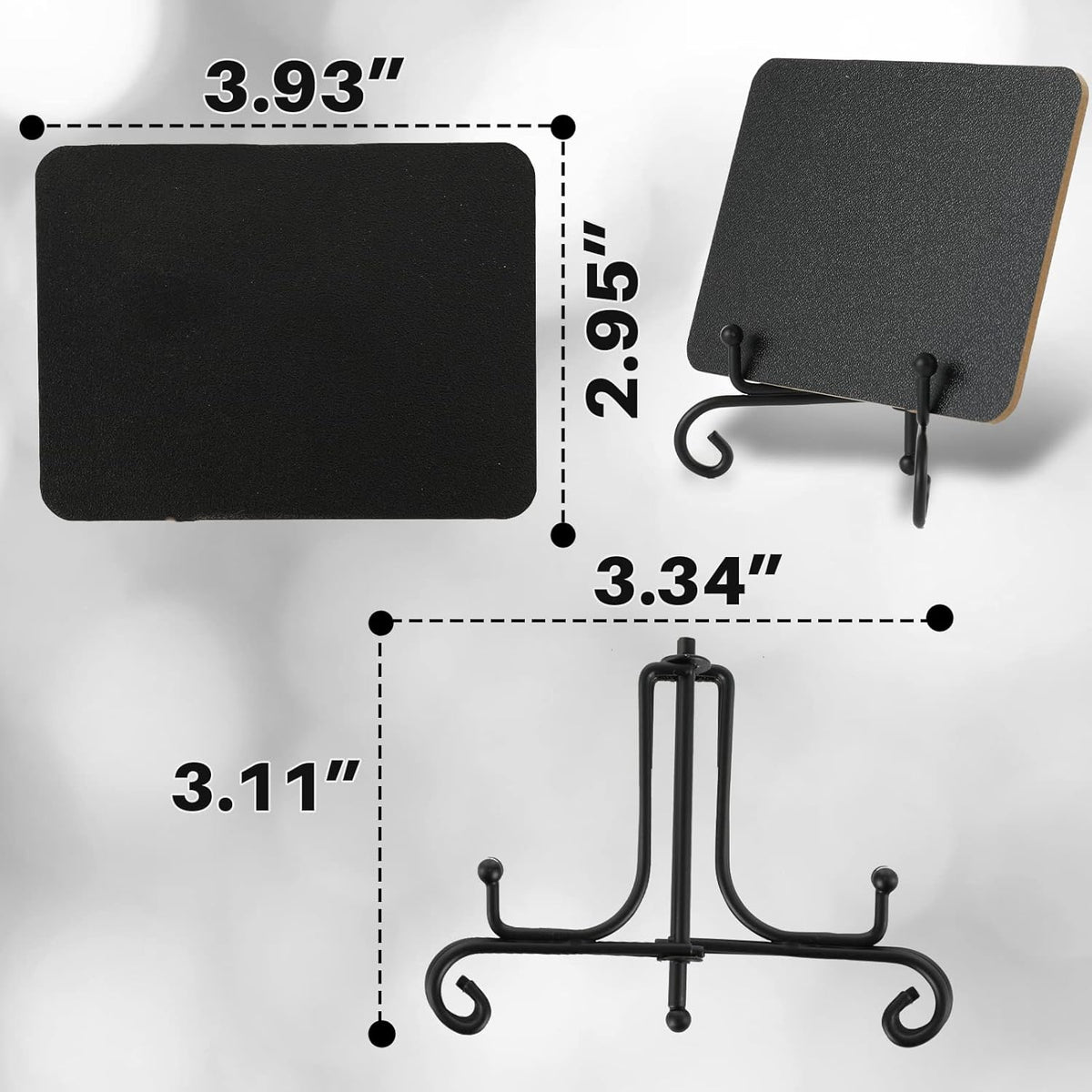 Mini Chalkboard Signs for Food Labels for Party Buffet, Small Place Cards or Name Tags with Iron