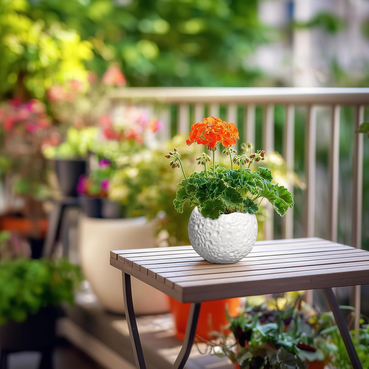 4 inch Plant Pots - Ceramic Pots for Plants with Drainage Hole, Small Planter for Indoor Outdoor