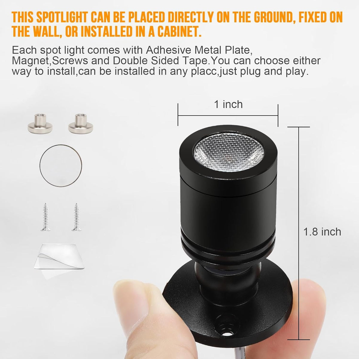 Taysing LED Spot Light Indoor Little Mini Spotlight Accent Lights for Display, Paintings, Pictures