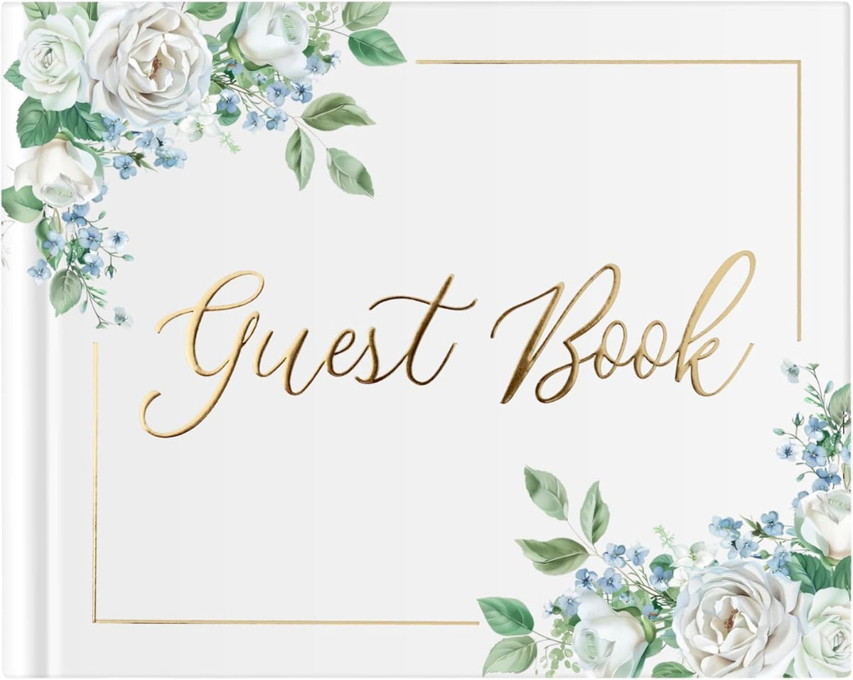 Wedding Guest Book for Guests to Sign, Elegant Wedding Guestbook Ideas, Sign in Book for Bridal and