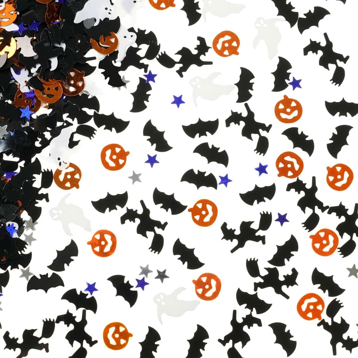 Halloween Party Table Scatter Glitter Foil Confetti - Pumpkin, Witch, Bat Metallic Sequins Plastic