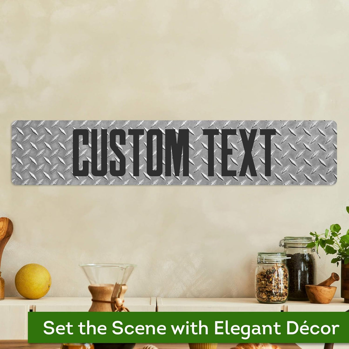 Custom Sign, Custom Street Sign, 11 Font Colors, 13 Font Styles, 4 Hole Options, 22 Sizes, 6x30