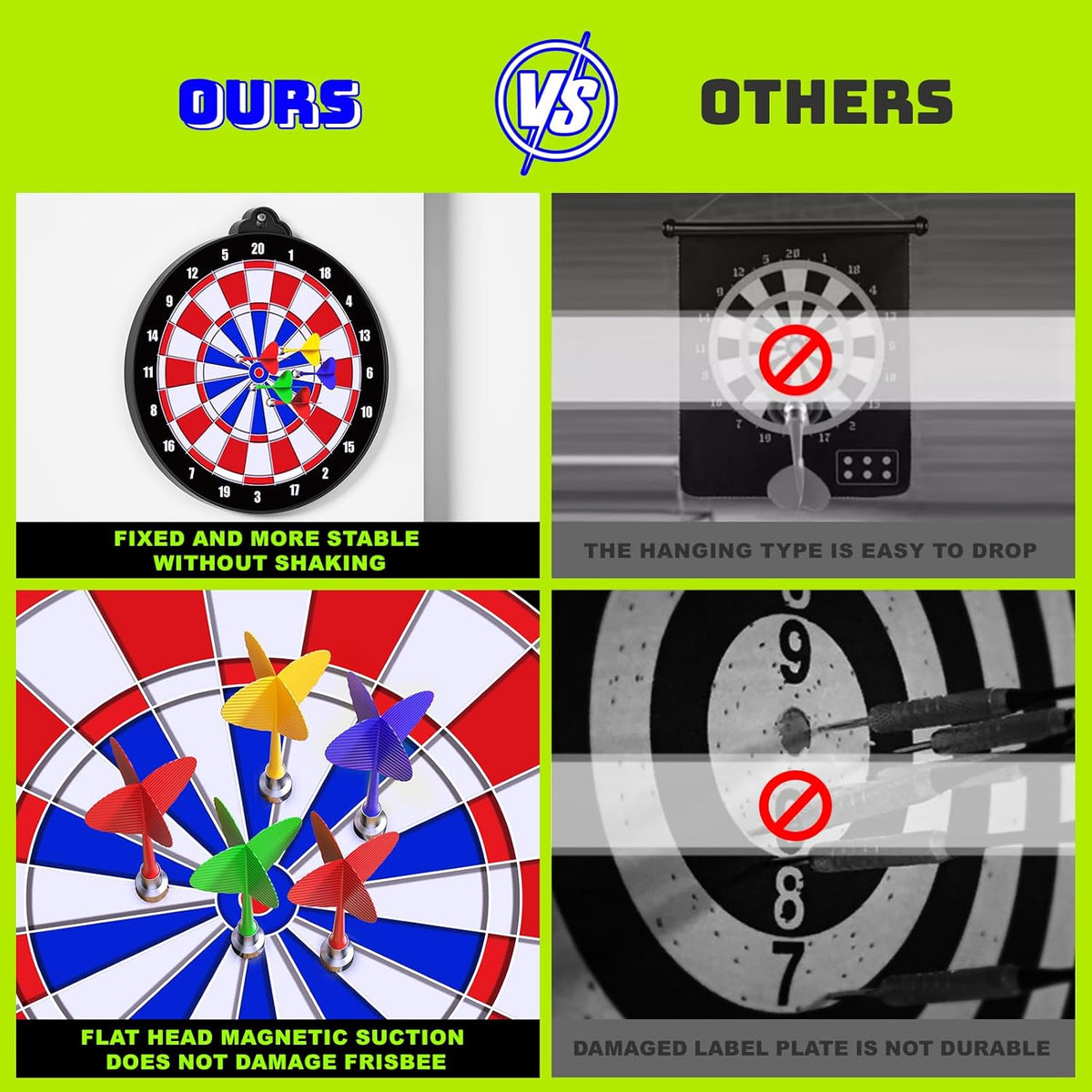 Magnetic Dart Board for Kids Indoor Outdoor Kids Games and Party Games, Christmas Birthday Gifts