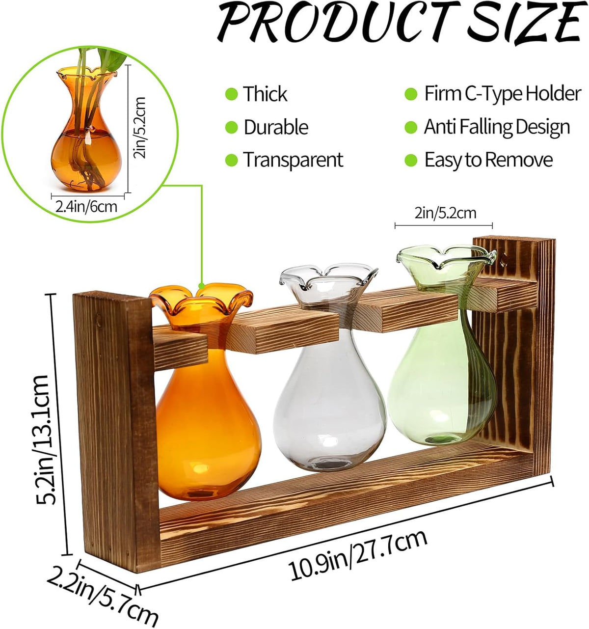 Plant Propagation Station Plant Terrarium Unique Birthday Gifts for Women Home Office Decor Planter