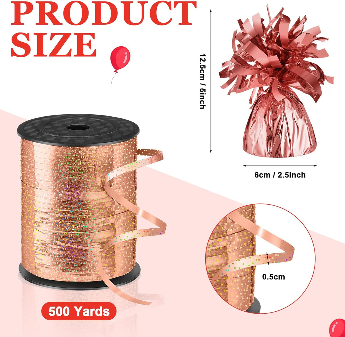 24 Pcs Balloon Weights Metallic Anchor Balloon Holder for Helium Balloons Heavy Table Weights and 1