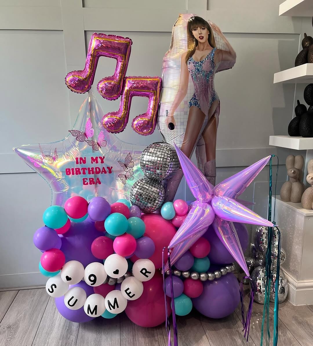 3pcs 26inch 3D iridescent macaron purple Explosion Star foil balloon, colorful macaron purple Foil