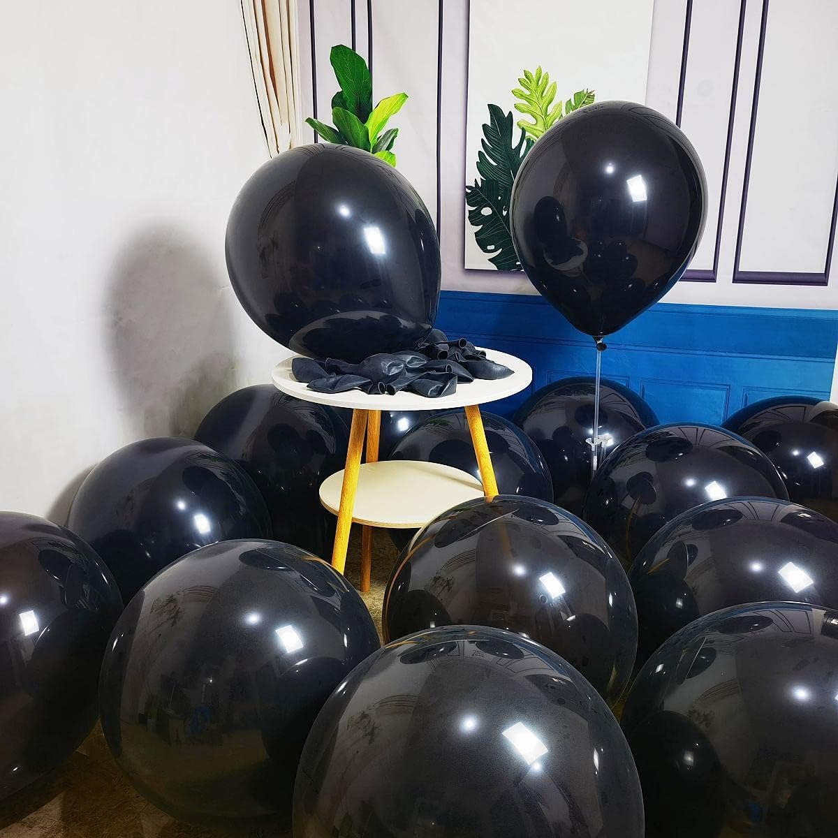 90 Pack Black Balloons 18 inch Black Latex Party big Balloon Bulk for Various Party Events