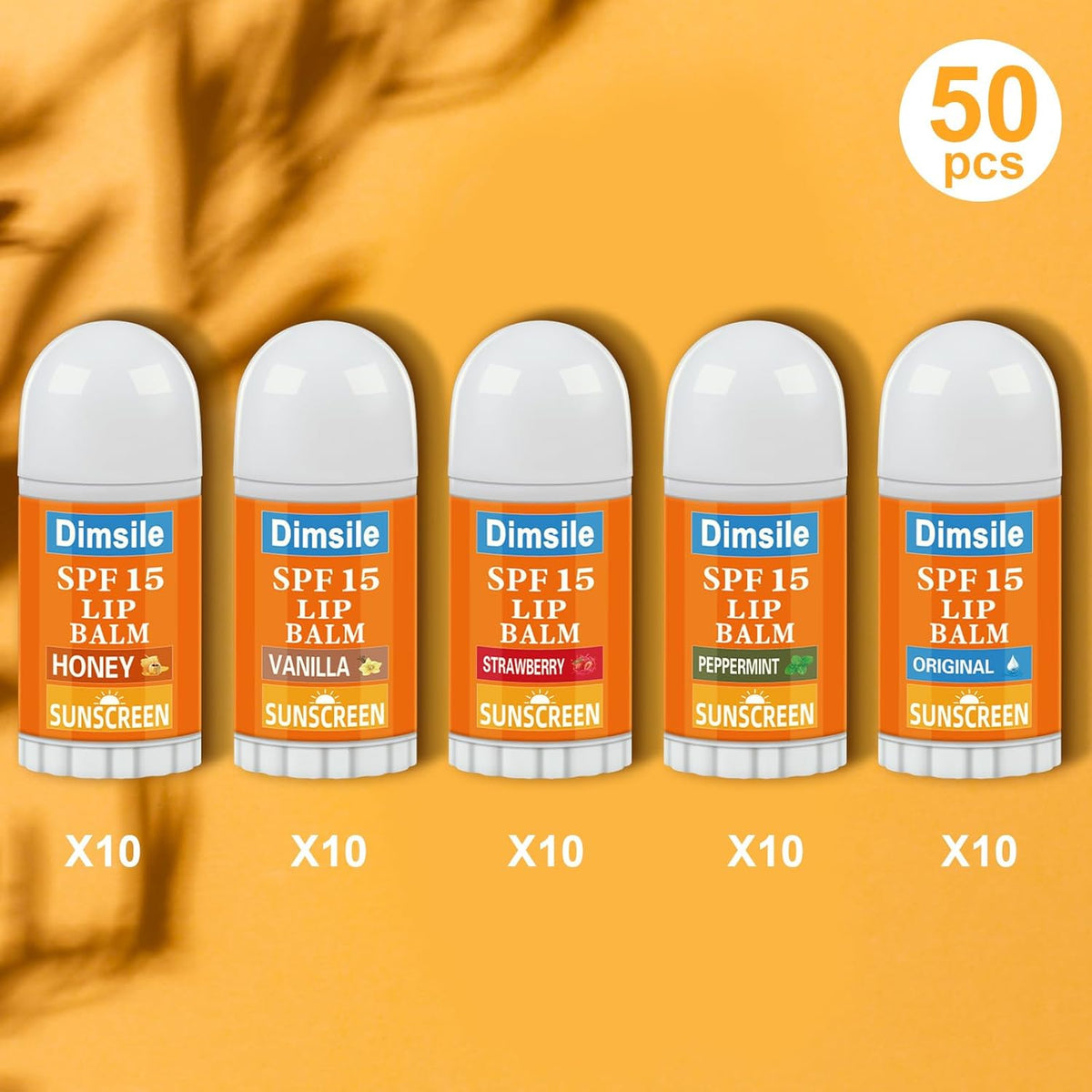 75 Pcs Mini Sunscreen Lip Balms Bulk Spf 15 Lip Balms Sticks with Sunscreen Teacher Nurse Volunteer