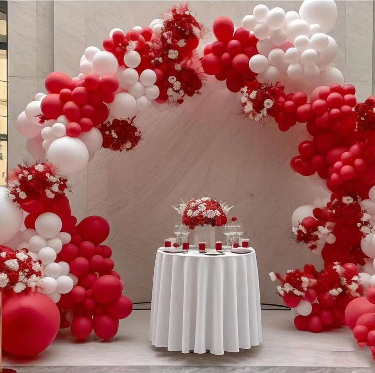412pcs Red Balloons 18 12 10 5 Inch Red Balloon Garland Arch Kit Different Sizes Matte Latex