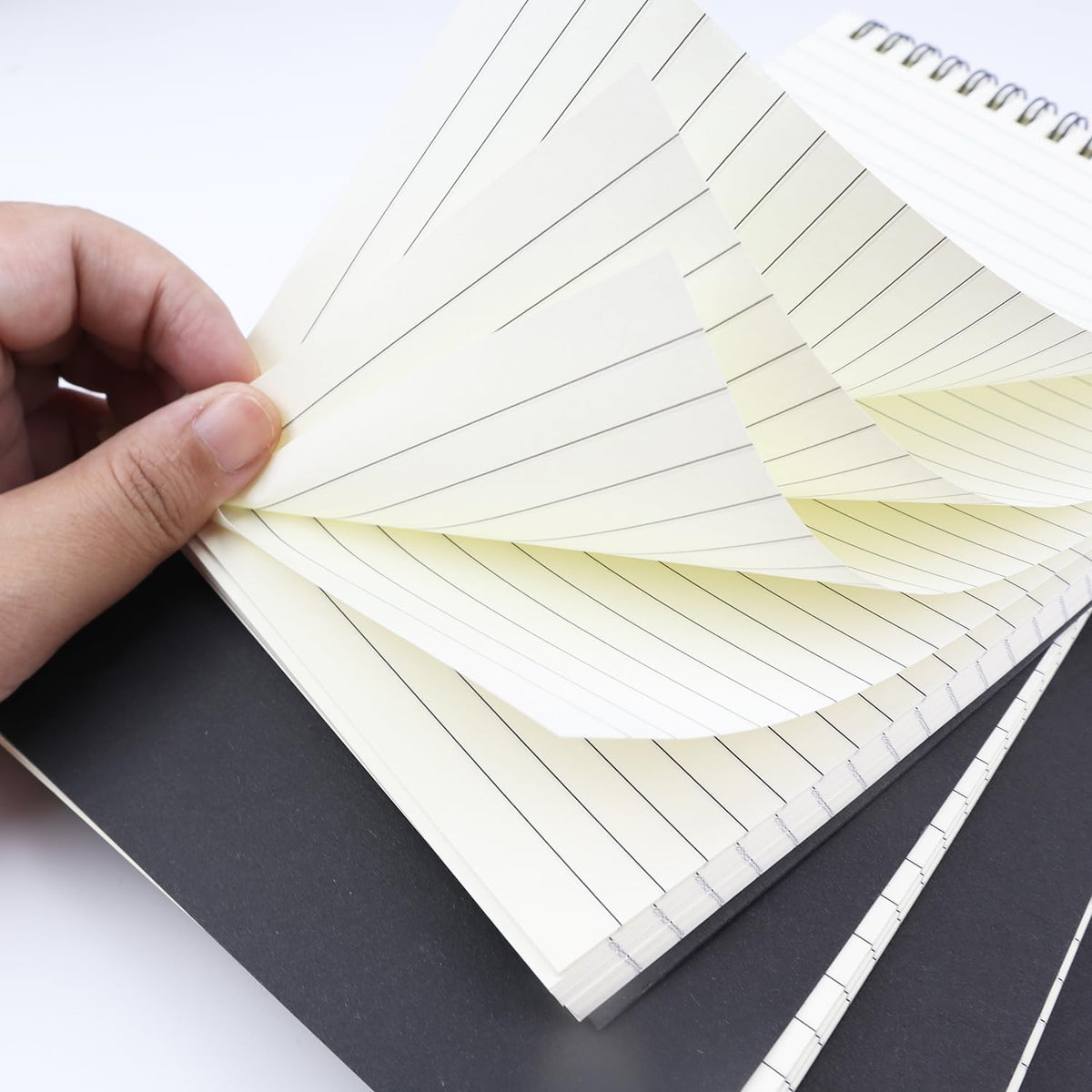 4 Pcs Top Bound Spiral Notebook,8.3 inch x 5.8 inch,60 Sheet,7mm College Ruled Paper,A5 Spiral Note