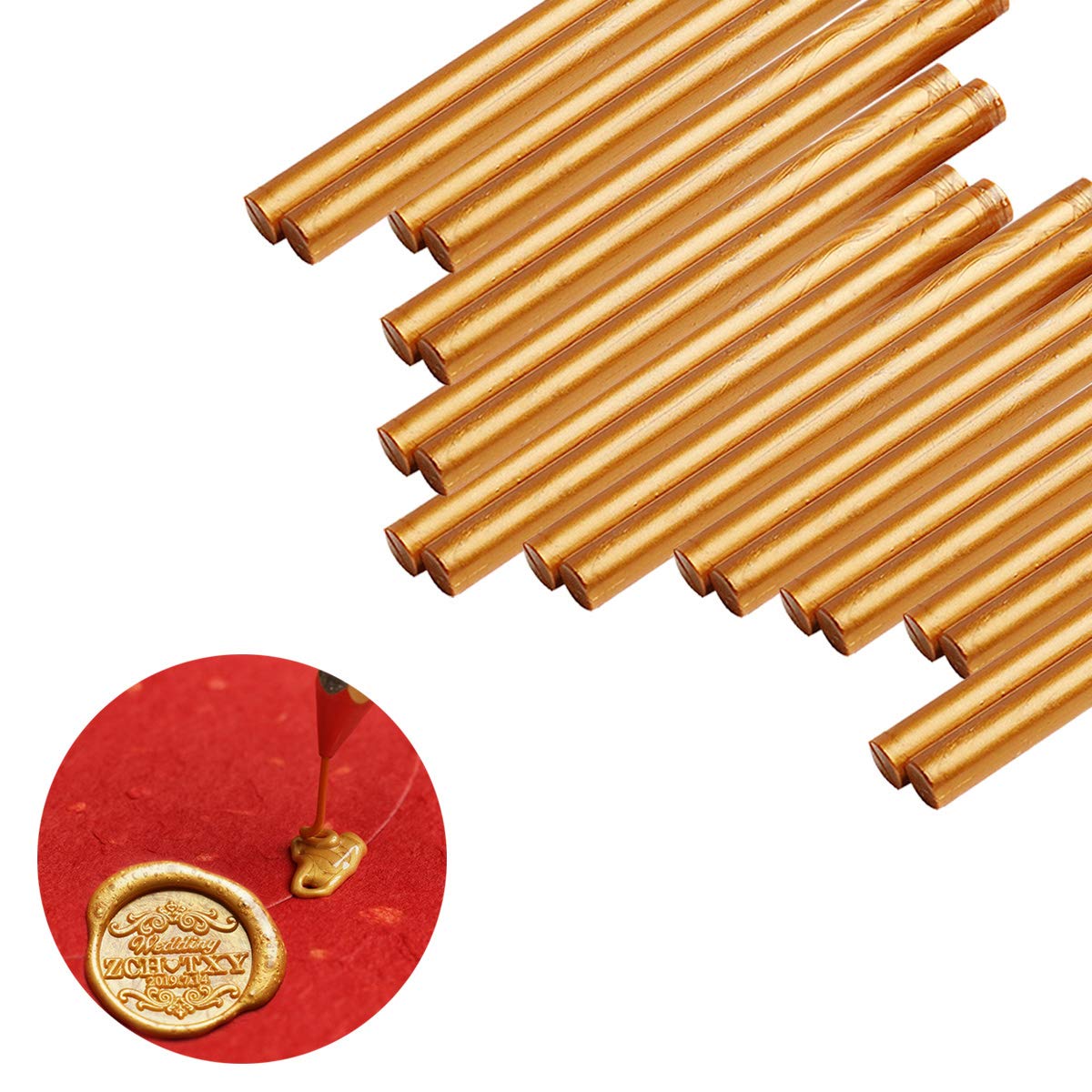 VARACL Hot Melt Glue Sealing Sticks for Letter Seal Stamp - Great for Wedding Invitations, Cards