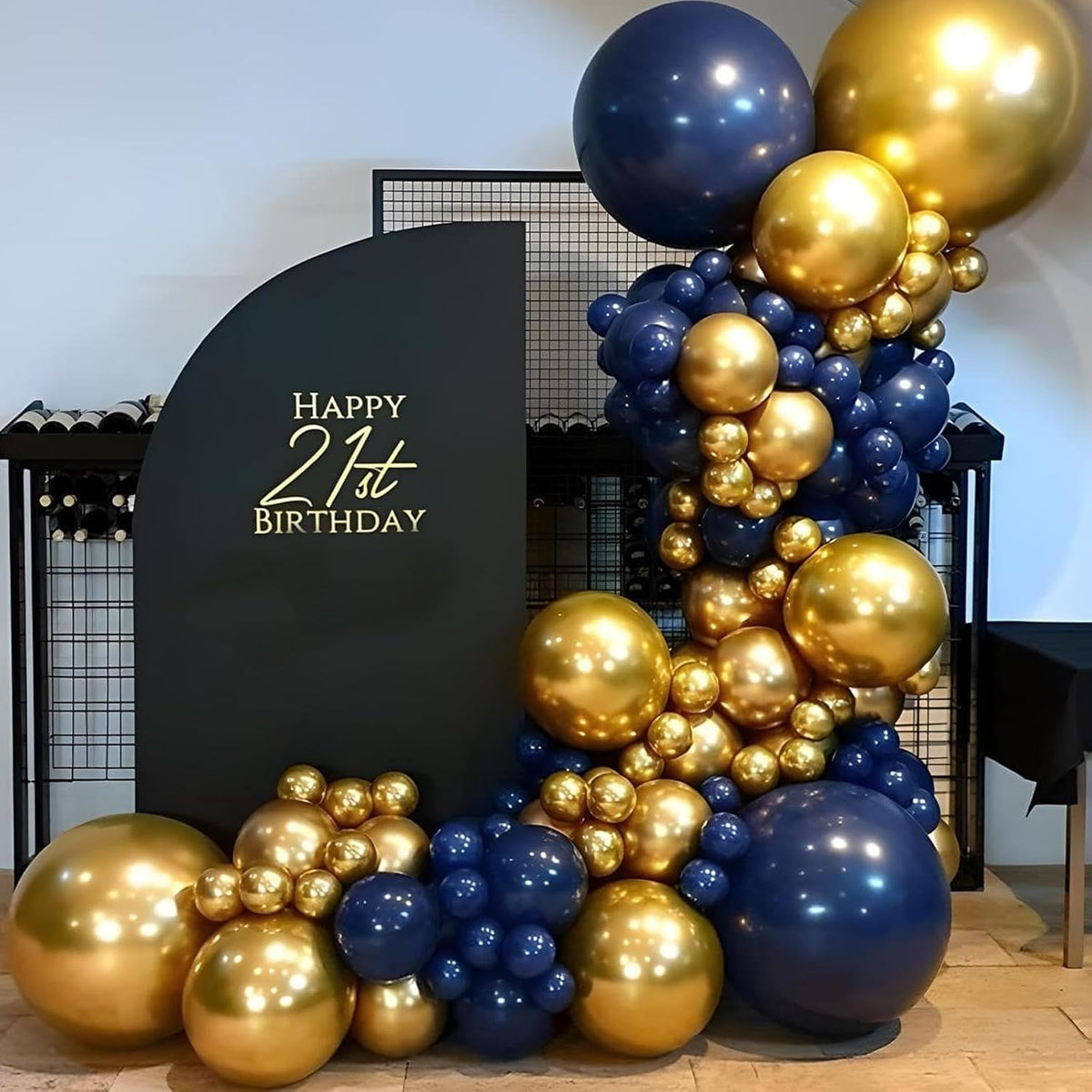 110pcs Navy Blue Balloons 12 Inch Blue Latex Balloon Garland Arch Kit for Birthday Baby Shower