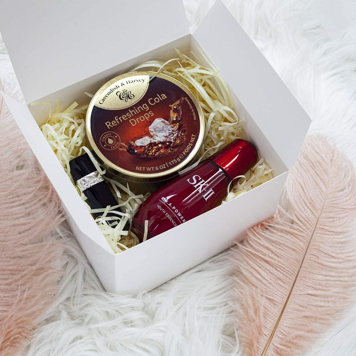 GEFTOL Gift Box 10 Pack 6 x 6 x 4 inches Fold Box Paper Gift Box Bridesmaids Proposal Box for
