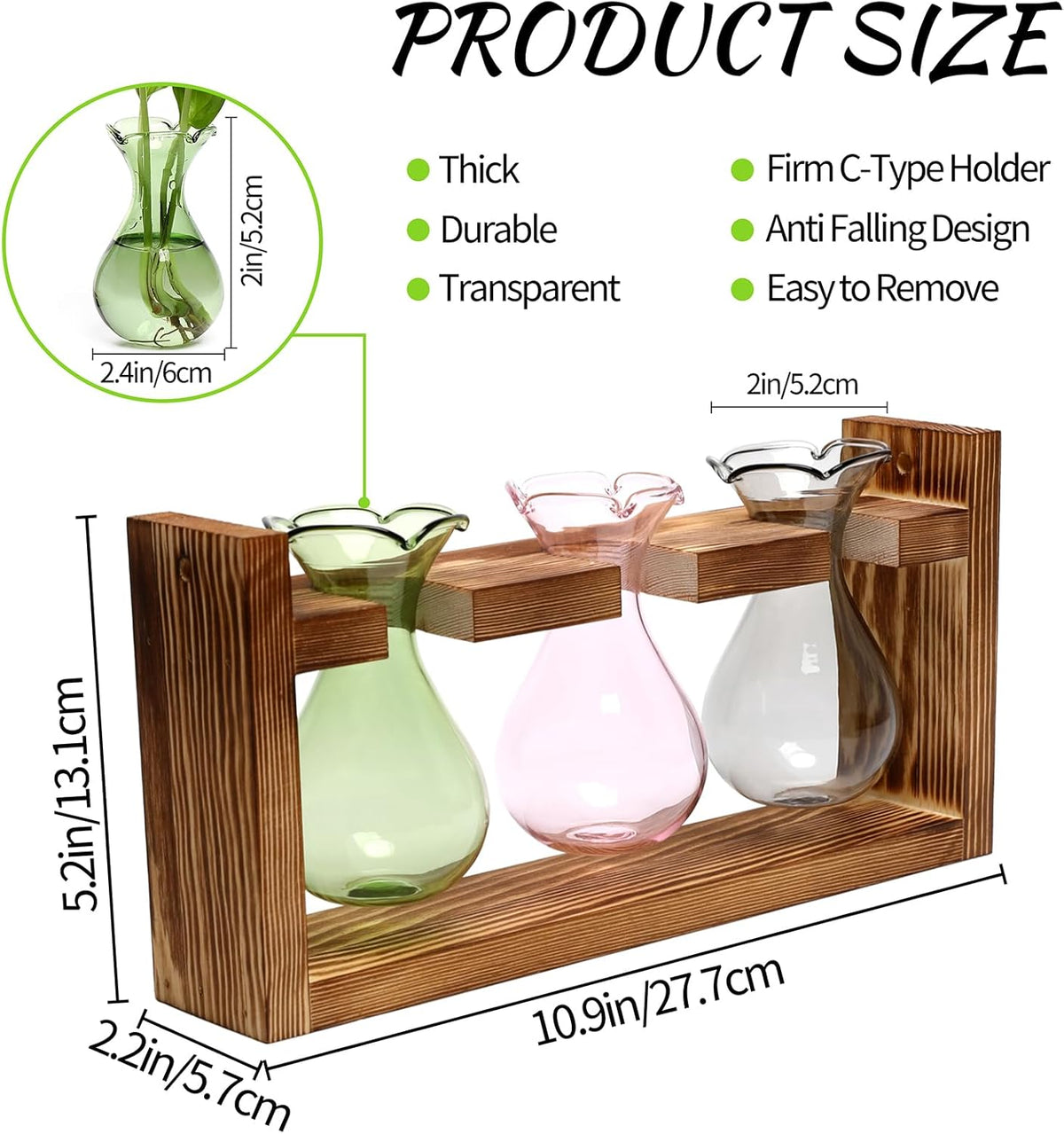 Plant Propagation Station Plant Terrarium Unique Birthday Gifts for Women Home Office Decor Planter