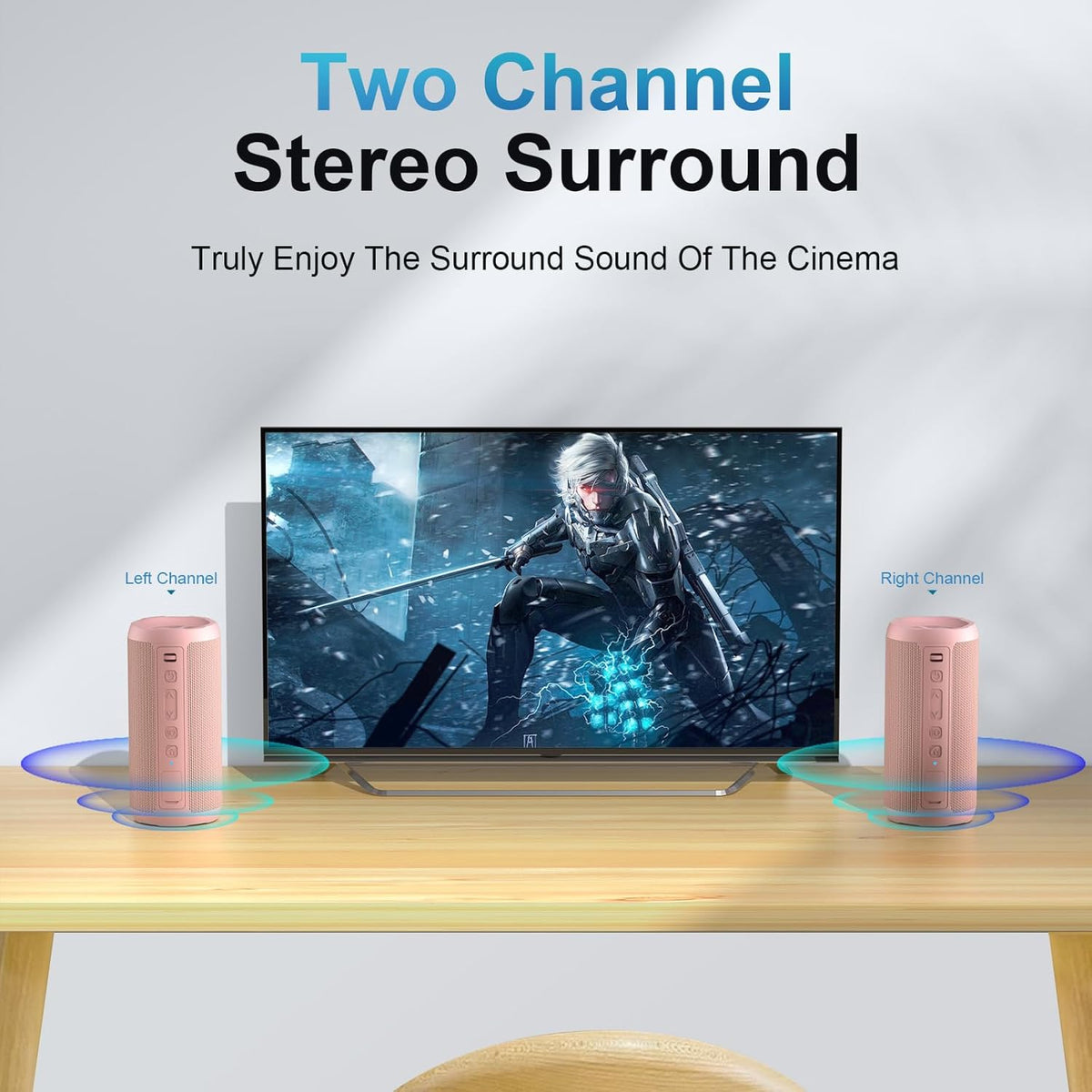 Ortizan Wireless Portable Bluetooth Speaker, IPX7 Waterproof, Dustproof and Rustproof, Powerful 24W