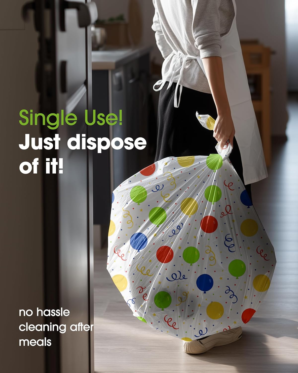 Pureegg Plastic Table Cloth Disposable 10 Pack, 54 x 108 Inch Table Cloths, Birthday Party