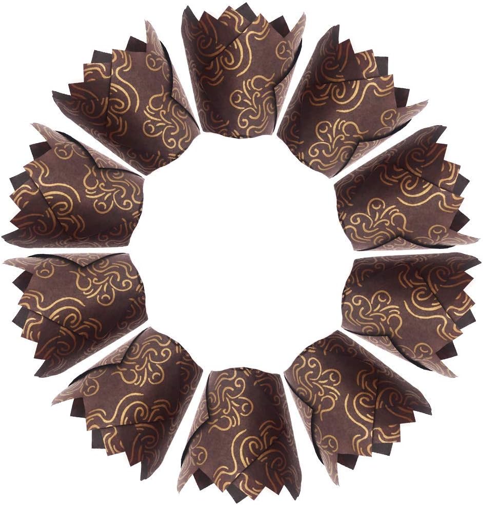 150pcs Tulip Cupcake Liners Baking Cups Muffin Liner Grease-Proof Paper Cupcake Wrappers for
